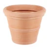 Vasar Kunststoff-Topf Doppio Bordo, Rund, Terrakotta -Ecopotos Geschaft 1107614 BildFS 001 UebertopfImprunetaDoppioBordoKunTopfImpruneta70Cm