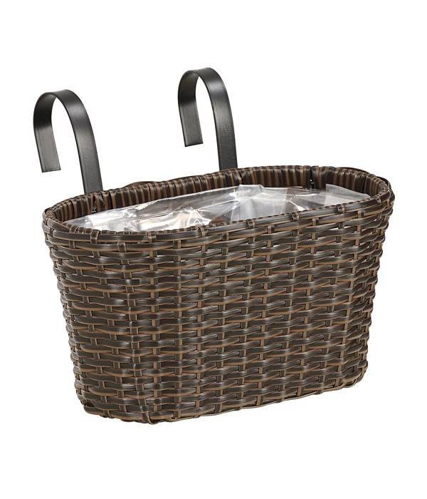 Dehner Polyrattan-Hängekasten, Braun, 30 X 16 X 26 Cm 3 Dehner Polyrattan-Hängekasten, Braun, 30 X 16 X 26 Cm