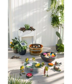 Holz-Weinfasskübel, Rund, Braun -Ecopotos Geschaft 2505824 WE MO HolzWeinfasskuebelHolzkuebelWeinkuebelHolzfasskuebelkuebel