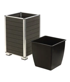 Dehner WPC-Pflanztopf Inkl. Kunststoff-Einsatz, Anthrazit 9 Dehner WPC-Pflanztopf Inkl. Kunststoff-Einsatz, Anthrazit -Ecopotos Geschaft 3220985 WE DE 002 PolystonePflanztopfinklKunststoffEinsatzanthrazit