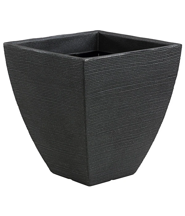 Dehner Kunststoff-Topf Capri In Riffeloptik, Anthrazit, Ca. B40/H42/T40 Cm 3 Dehner Kunststoff-Topf Capri In Riffeloptik, Anthrazit, Ca. B40/H42/T40 Cm