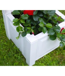 KHW Kunststoff-Pflanzkasten Mit Spalier, 43 X 43 X 140 Cm 13 KHW Kunststoff-Pflanzkasten Mit Spalier, 43 X 43 X 140 Cm -Ecopotos Geschaft 3913688 WE DE 001 KastenSpalier43weiss