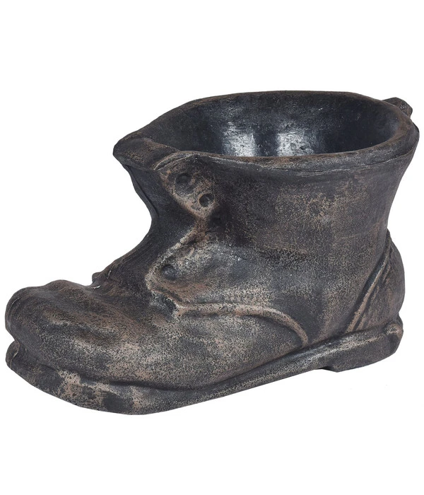 Roto Kunststoff-Pflanztopf Schuh, Bronze, Ca. B23,5/H38/T23,5 Cm 3 Roto Kunststoff-Pflanztopf Schuh, Bronze, Ca. B23,5/H38/T23,5 Cm