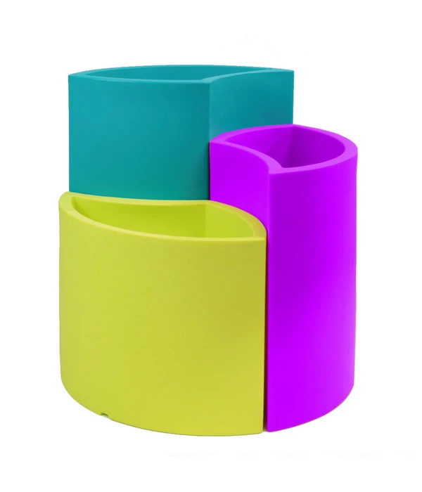 Farmet Kunststoff-Pflanzkübel-Set Blütenblatt Petalo, Ca. ø 50/H50 Cm, 3-teilig 3 Farmet Kunststoff-Pflanzkübel-Set Blütenblatt Petalo, Ca. ø 50/H50 Cm, 3-teilig