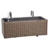 Dehner Kunststoff-Balkonkasten Florenz, Braun -Ecopotos Geschaft 5337845 BildFS 001 PolyrattanBlumenkastenFlorenzKastenFlorenz50X19x20cm
