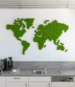 StyleGREEN Weltkarte Aus Islandmoos, 21-teilig, Ca. B230/H135 Cm 5 StyleGREEN Weltkarte Aus Islandmoos, 21-teilig, Ca. B230/H135 Cm -Ecopotos Geschaft 6429872 WE MO 001 IslandmoosWeltkarte230x135cmStylegreen