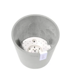 Ecopots Kunststoff-Topf Amsterdam Mit Wassersystem, Rund, Hellgrau -Ecopotos Geschaft 6614846 WE DE 001 EcopotsKunststoffTopfAmsterdammitWassersystemrundhellgrau