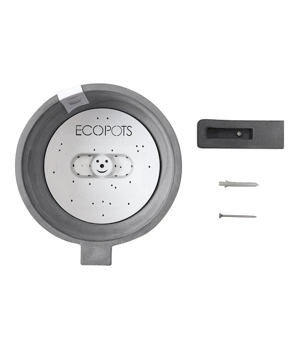 Ecopots Kunststoff-Topf Amsterdam Wall, Rund, Grau, Ca. Ø21,8/H17,5 Cm 7 Ecopots Kunststoff-Topf Amsterdam Wall, Rund, Grau, Ca. Ø21,8/H17,5 Cm – Bild 5