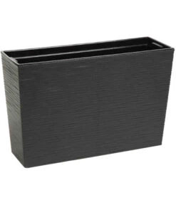 Siena Garden Kunststoff-Kasten Loire, Eckig, Grau, Ca. B56/H36,5/T19 Cm