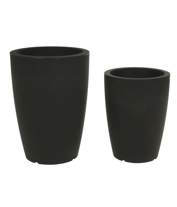 Farmet Kunststoff-Topf-Set Hydra, Konisch, Anthrazit, 2-teilig 3 Farmet Kunststoff-Topf-Set Hydra, Konisch, Anthrazit, 2-teilig