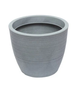 Kunststoff-Topf Mit Rillen, Rund