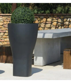 Farmet Kunststoff-Topf Domus 6 Farmet Kunststoff-Topf Domus -Ecopotos Geschaft 6745129 WE MO 001 Pflanzkuebeldunkelanthrazitrund48cm