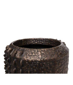 Fleur Ami Kunststoff-Topf Croc, Konisch, Bronze, Ca. Ø47/H56 Cm -Ecopotos Geschaft 6758999 WE DE 002 FleurAmiPflanzgefaessCroc