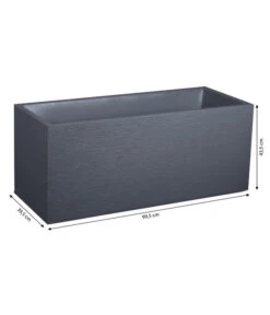 EDA-plastiques Kunststoff-Kasten Graphit, Anthrazit, Ca. B99,5/H43,5/T39,5 Cm 9 EDA-plastiques Kunststoff-Kasten Graphit, Anthrazit, Ca. B99,5/H43,5/T39,5 Cm -Ecopotos Geschaft 6763908 WE BG 001 PflanzkastenGraphit100cm