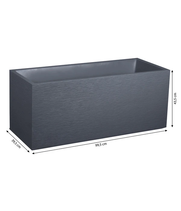 EDA-plastiques Kunststoff-Kasten Graphit, Anthrazit, Ca. B99,5/H43,5/T39,5 Cm 6 EDA-plastiques Kunststoff-Kasten Graphit, Anthrazit, Ca. B99,5/H43,5/T39,5 Cm – Bild 4