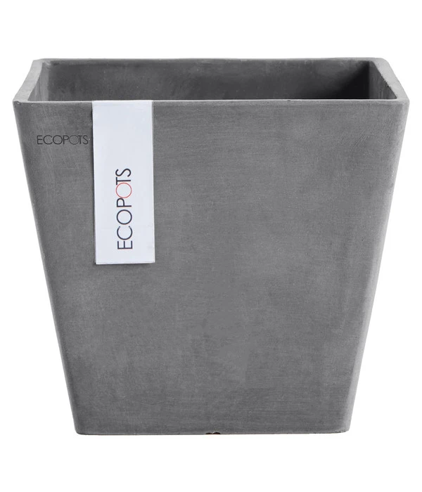 Ecopots Kunststoff-Topf Rotterdam, Quadratisch 3 Ecopots Kunststoff-Topf Rotterdam, Quadratisch