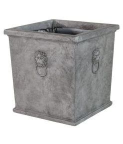 Dehner Leichtbeton-Topf Windsor, Quadratisch, Grau -Ecopotos Geschaft 6866586 6866594 6866602 WE FS 001 DehnerLeichtbetonTopfWindsor