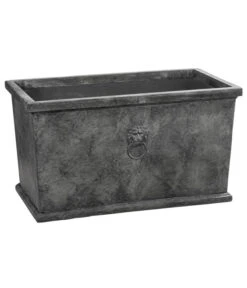 Dehner Leichtbeton-Kasten Windsor, Rechteckig, Grau