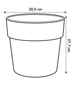 Elho Kunststoff-Topf Vibia Straight, Rund -Ecopotos Geschaft 6926505 6926547 6926588 WE BG 001 ElhoTopfVibiaStraight30cm