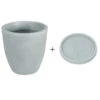 Farmet New Kunststoff-Kübel Orione Alto, Rund, Inkl. Untersetzer 2 Farmet New Kunststoff-Kübel Orione Alto, Rund, Inkl. Untersetzer -Ecopotos Geschaft 6965396 6965602 6967038 WE FS 001 FarmetTopfOrioneAltoRundHellgrauUntersetzer