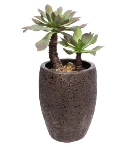 Fleur Ami Kunststoff-Topf Lava, Rund 8 Fleur Ami Kunststoff-Topf Lava, Rund -Ecopotos Geschaft 6999205 WE FS 002 FleurAmiPflanzgefaessLava29Bronze