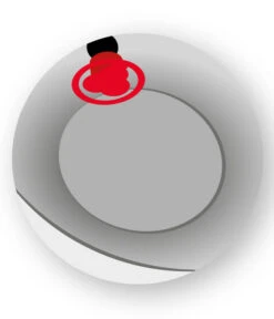 Scheurich Kunststoff-Topf Flow, Oval -Ecopotos Geschaft WE DE 009 ScheurichBodenlochFlow